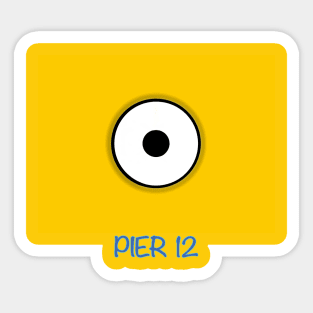 MINI YELLOW PIER 12 Sticker